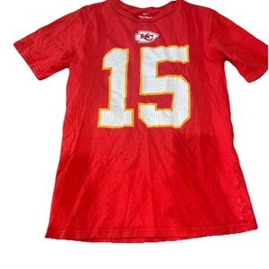 Kansas City Chiefs Boys Shirt L 14/16 Red Nike Short Sleeve Tshirt Mahomes 15